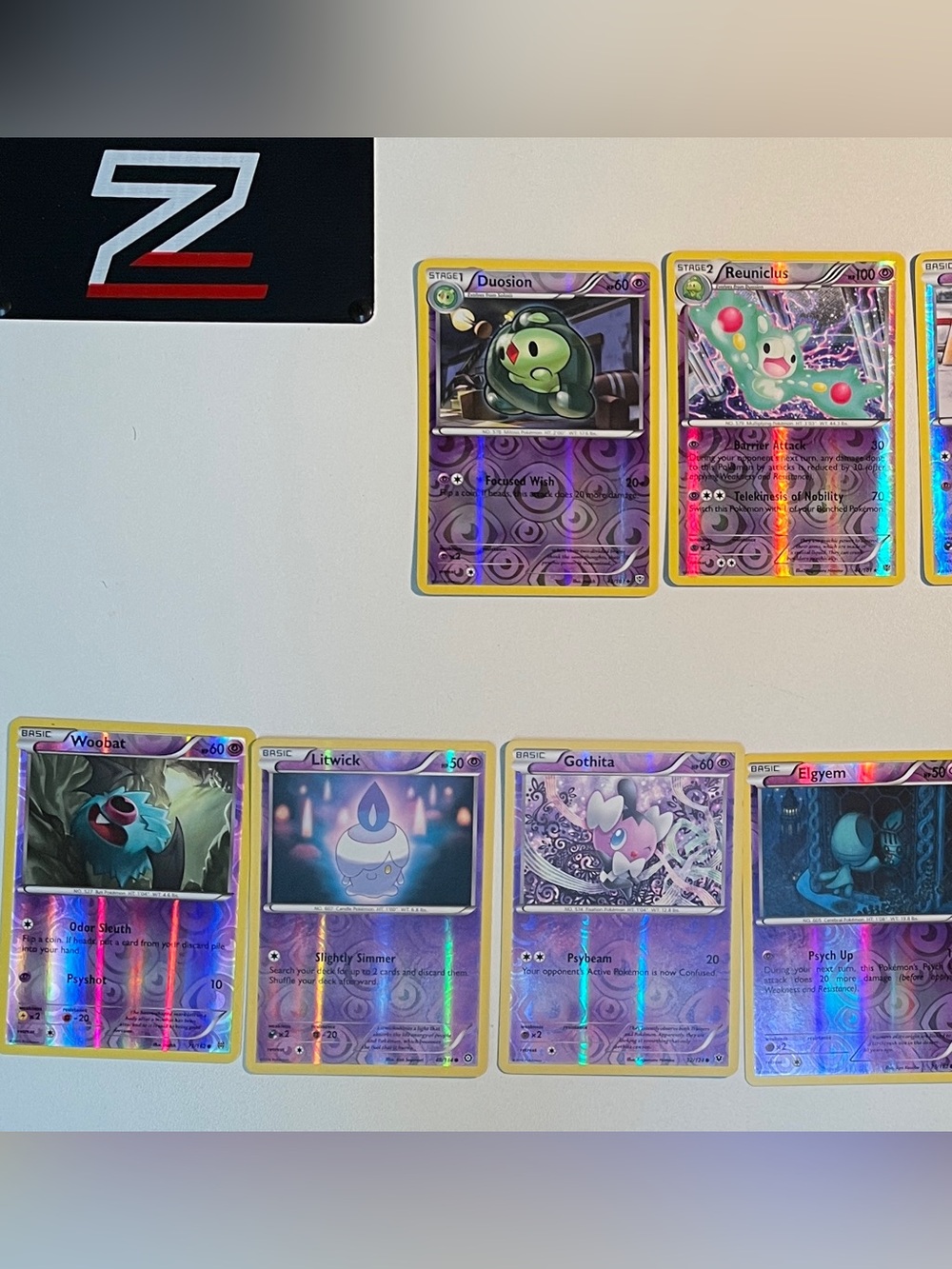 Pokemon XY Reverse Holo Psychic Card Set - Vintage